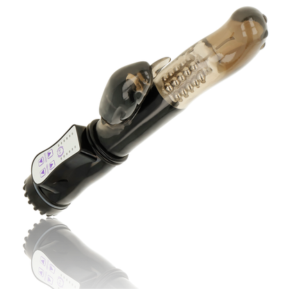 OHMAMA - WIBRATOR ROTATOROWY ZE STYMULATOREM ŁECHTACZKI DELFIN