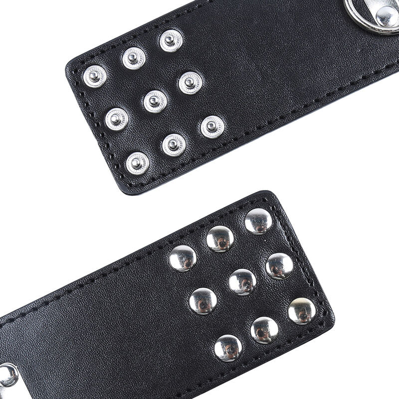 FETYSZ OHMAMA - KARABINEK NA NADGARSTKI Z ZAPIĘCIEM NA KLAPKĘ METALOWĄ