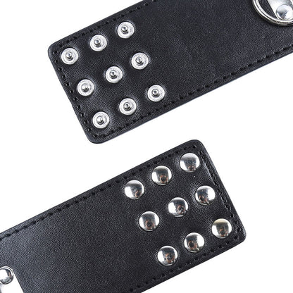 FETYSZ OHMAMA - KARABINEK NA NADGARSTKI Z ZAPIĘCIEM NA KLAPKĘ METALOWĄ