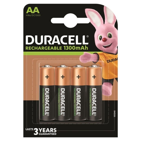 DURACELL - BATERIA ŁADOWALNA HR6 AA 1300mAh 4 SZTUKI