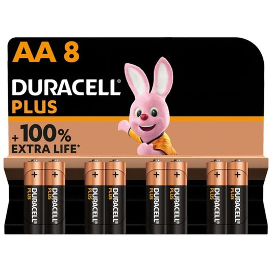 DURACELL - PLUS POWER 100 BATERIA ALKALICZNA AA LR6 8 SZTUK