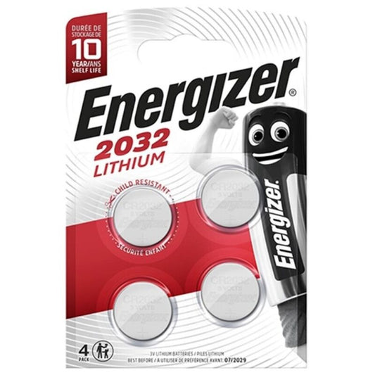 ENERGIZER - BATERIA LITOWA CR2032 3V 4 JEDNOSTKI PRZYCISKOWE