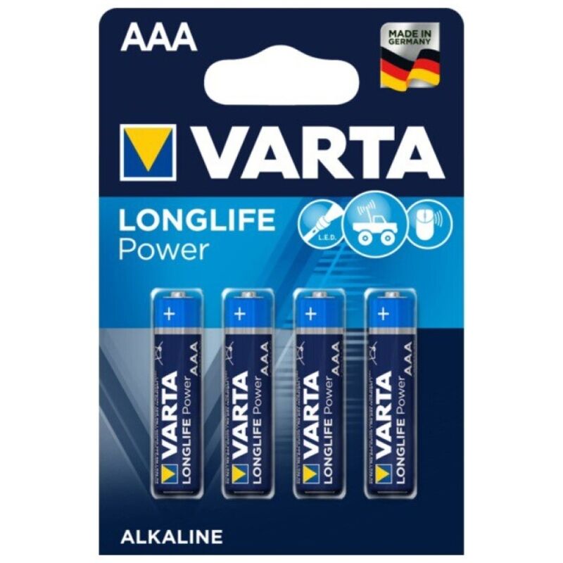 VARTA - BATERIE ALKALICZNE LONGLIFE POWER AAA LR03 4 SZTUKI