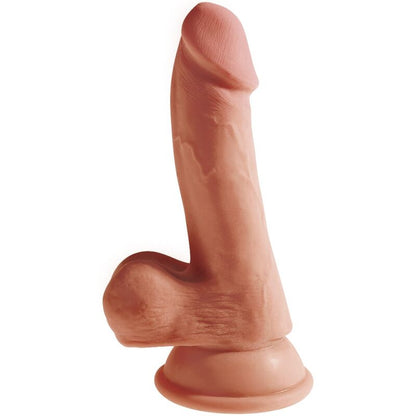 KING COCK - PLUS 3D DILDO Z JĄDRAMI 17 CM
