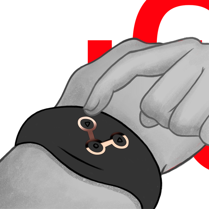 WATCHME - ZEGAREK Z TECHNOLOGIĄ BEZPRZEWODOWĄ JET BLACK I MIEDZIANY