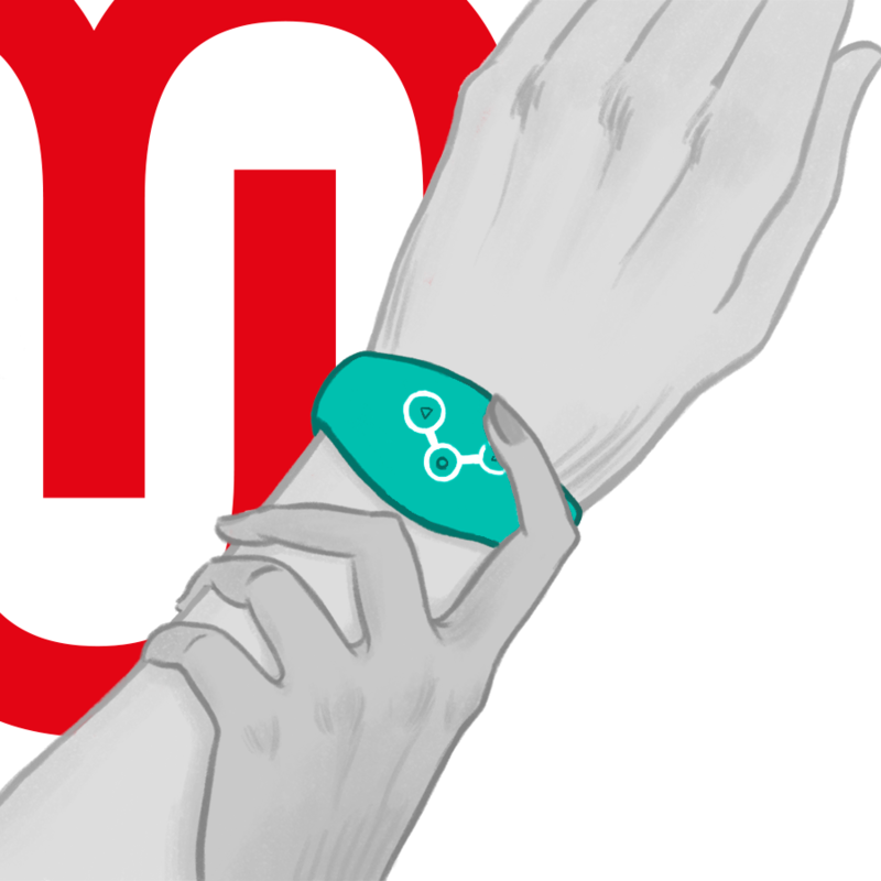 WATCHME - BEZPRZEWODOWY ZEGAREK TECHNOLOGICZNY AQUAMARINE