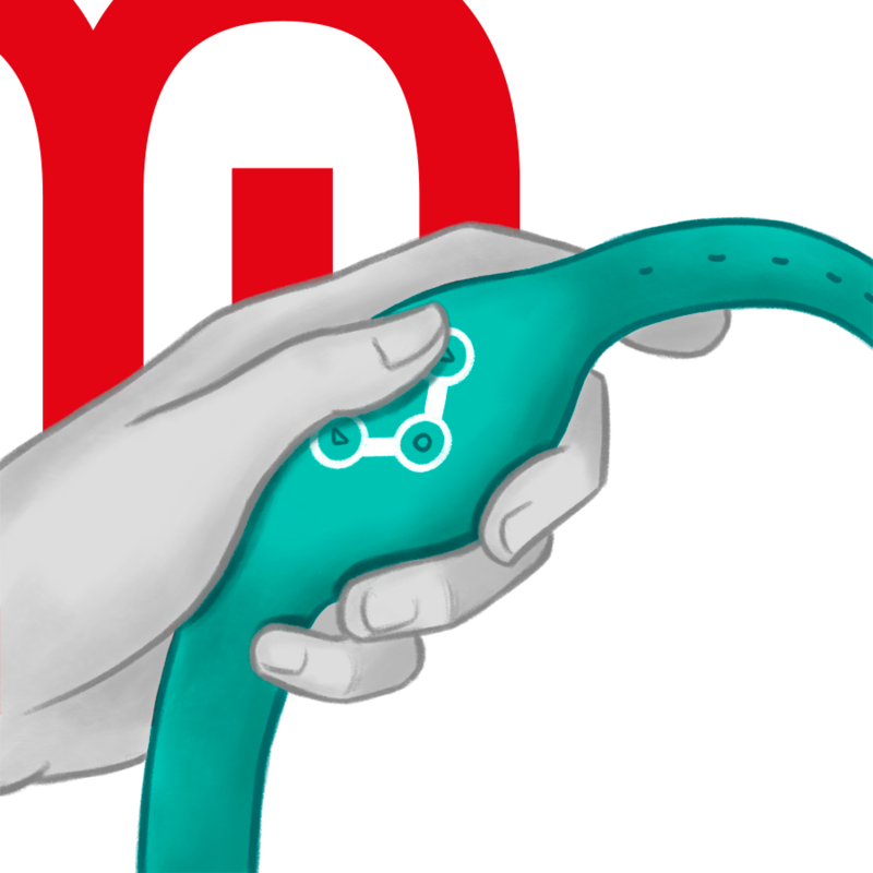 WATCHME - BEZPRZEWODOWY ZEGAREK TECHNOLOGICZNY AQUAMARINE