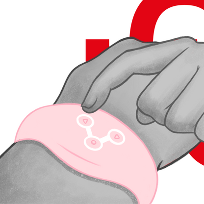 WATCHME - ZEGAREK Z TECHNOLOGIĄ BEZPRZEWODOWĄ W KOLORZE MIĘKKIEGO RÓŻU