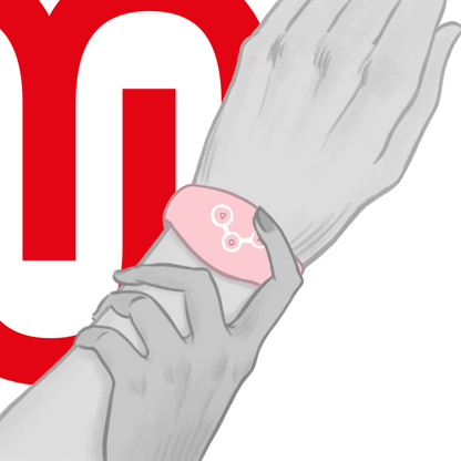 WATCHME - ZEGAREK Z TECHNOLOGIĄ BEZPRZEWODOWĄ W KOLORZE MIĘKKIEGO RÓŻU