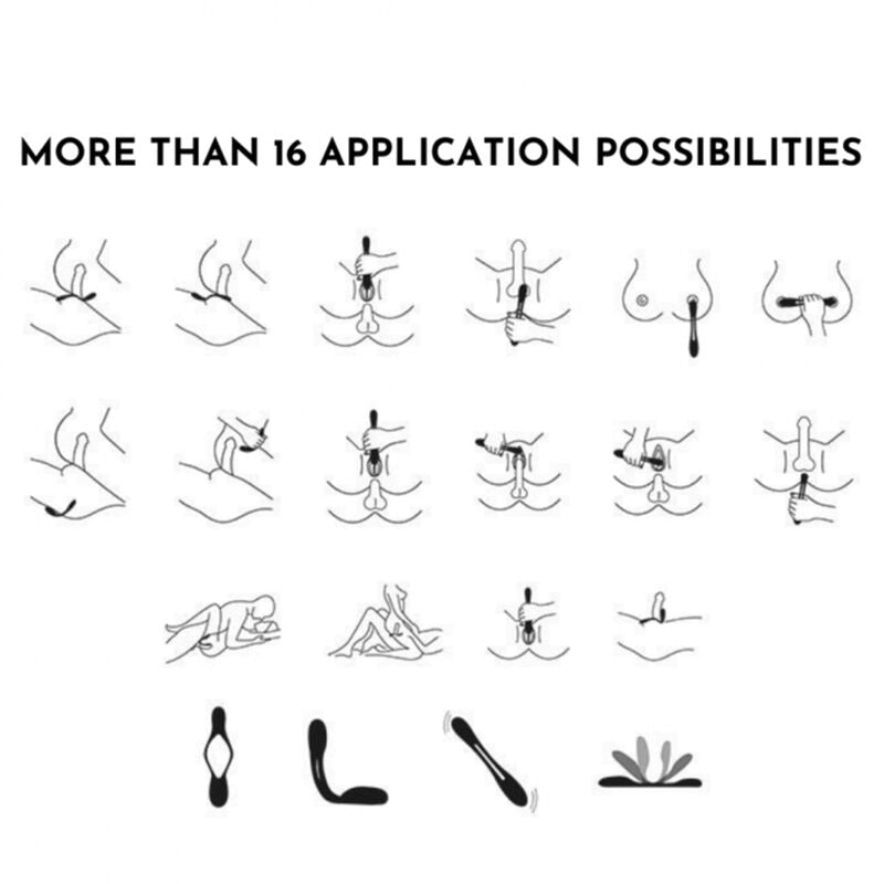 SATISFYER - ELASTIC JOY MULTI WIBRATOR CZERWONY