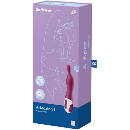 SATISFYER - NIESAMOWITY WIBRATOR Z 1 PUNKTAMI BERRY