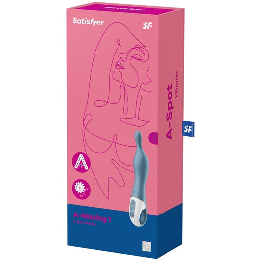 SATISFYER - NIESAMOWITY WIBRATOR Z 1 PUNKTAMI NIEBIESKI