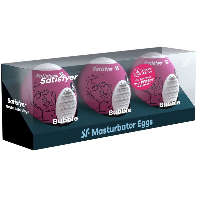 SATISFYER - 3 MASTURBATORY BĄBELKOWE