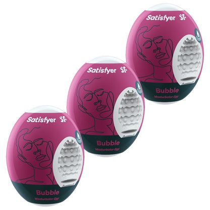 SATISFYER - 3 MASTURBATORY BĄBELKOWE
