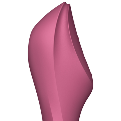 SATISFYER - CURVY TRINITY 3 AIR PULSE WIBRATOR CZERWONY