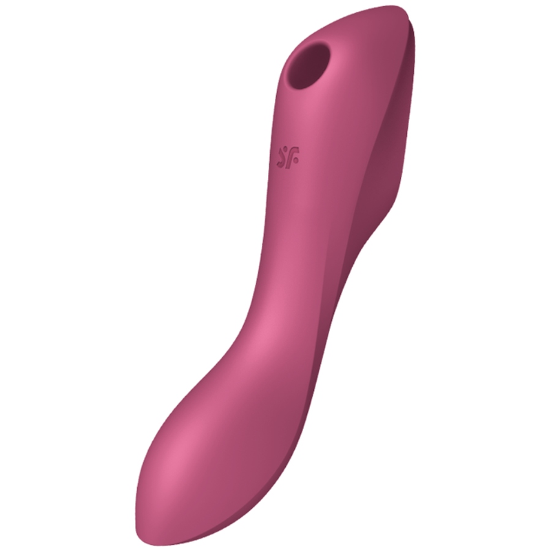SATISFYER - CURVY TRINITY 3 AIR PULSE WIBRATOR CZERWONY