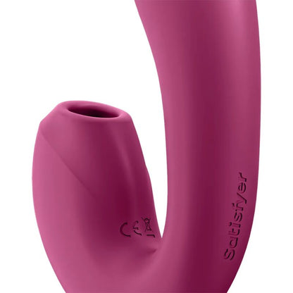SATISFYER - STYMULATOR SŁONECZNY I WIBRATOR APLIKACJA CZERWONY