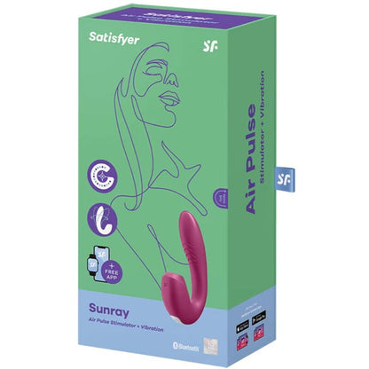 SATISFYER - STYMULATOR SŁONECZNY I WIBRATOR APLIKACJA CZERWONY