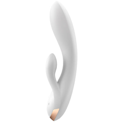 SATISFYER - PODWÓJNY WIBRATOR FLEX APLIKACJA BIAŁY