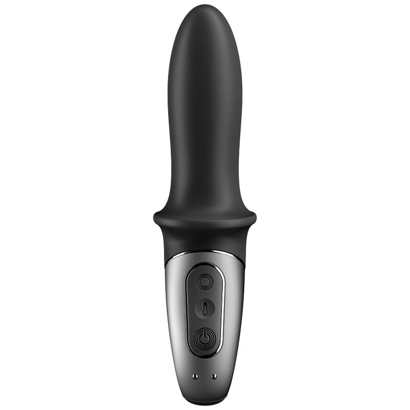 SATISFYER - GORĄCA PASJA WIBRATOR ANALNY APLIKACJA CZARNY