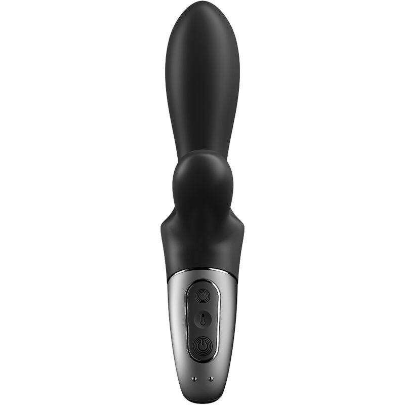 SATISFYER - HEAT CLIMAX+ WIBRATOR ANALNY APLIKACJA CZARNY