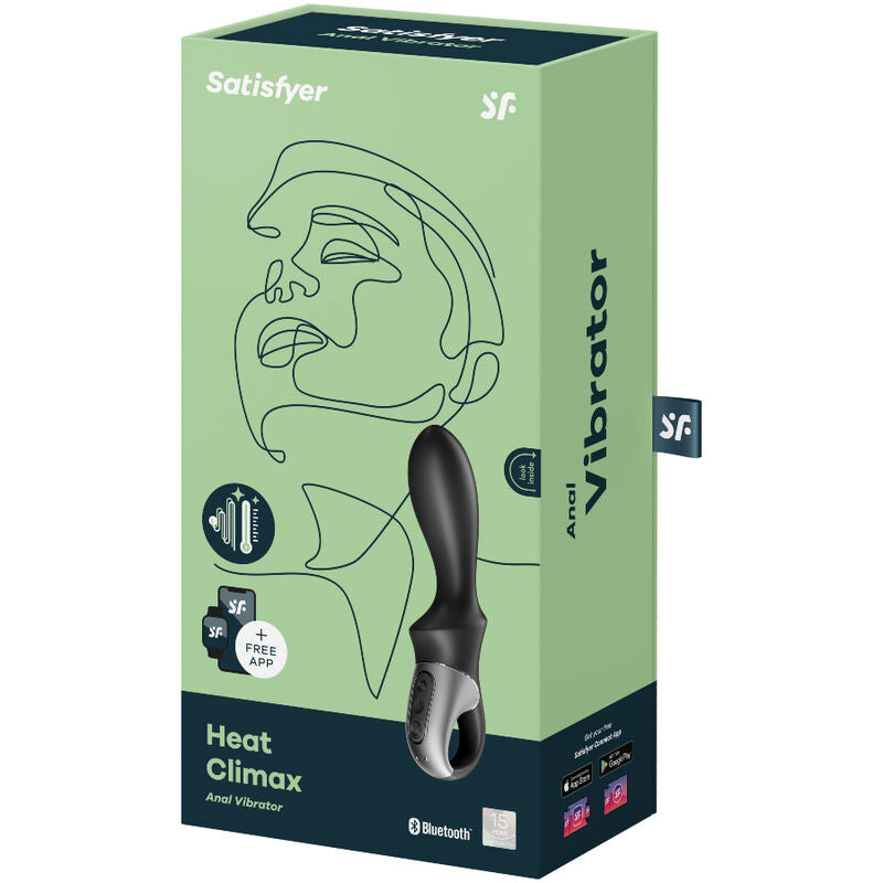 SATISFYER - APLIKACJA WIBRATORA ANALNEGO HEAT CLIMAX CZARNY