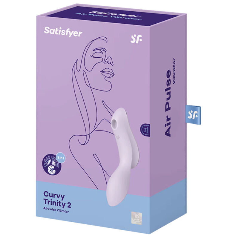 SATISFYER - CURVY TRINITY 2 AIR PULSE WIBRATOR CZARNY