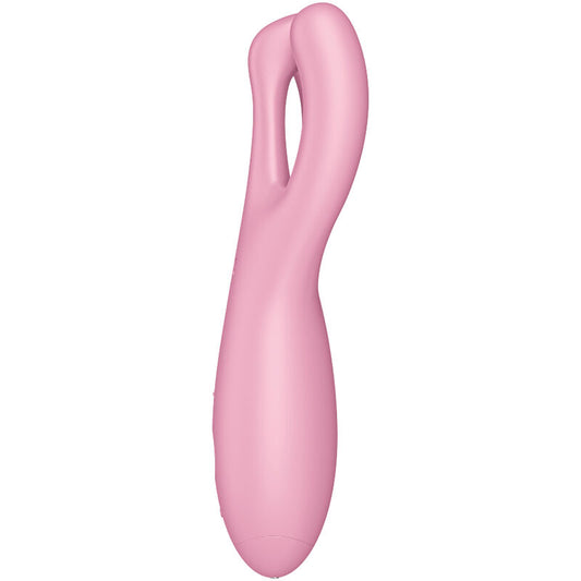 SATISFYER - APLIKACJA WIBRATORA THREESOME 4 RÓŻOWA