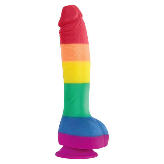 PRIDE - DILDO Z FLAGIĄ LGBT 19 CM