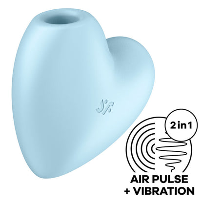 SATISFYER - CUTIE HEART AIR PULSE STYMULATOR I WIBRATOR NIEBIESKI