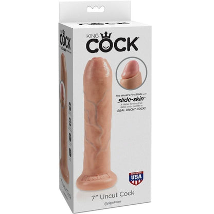 KING COCK - REALISTYCZNY DILDO NIEOBCIĘTE MIĘSEM 21 CM