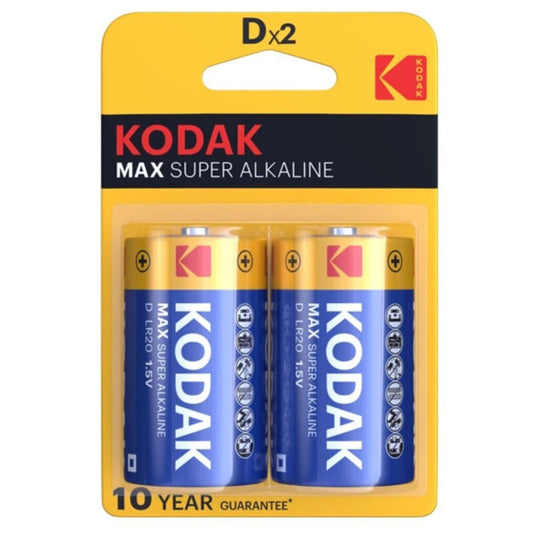 KODAK - BATERIA ALKALICZNA MAX D LR20 2 SZTUKI