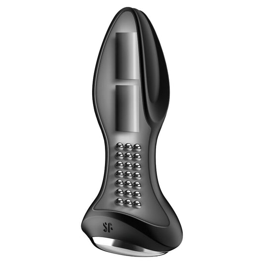 SATISFYER - ROTATOR PLUG 2+ WIBRACYJNA WTYCZKA APLIKACJA CZARNY