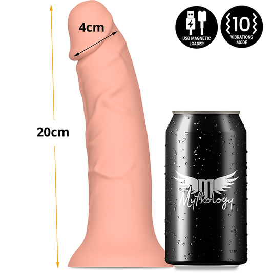 MYTHOLOGY - ASHER ORIGINAL DILDO M - WIBRATOR KOMPATYBILNY Z TECHNOLOGIĄ BEZPRZEWODOWĄ WATCHME