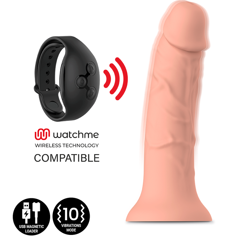 MYTHOLOGY - ASHER ORIGINAL DILDO M - WIBRATOR KOMPATYBILNY Z TECHNOLOGIĄ BEZPRZEWODOWĄ WATCHME