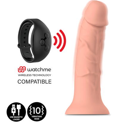 MYTHOLOGY - ASHER ORIGINAL DILDO M - WIBRATOR KOMPATYBILNY Z TECHNOLOGIĄ BEZPRZEWODOWĄ WATCHME
