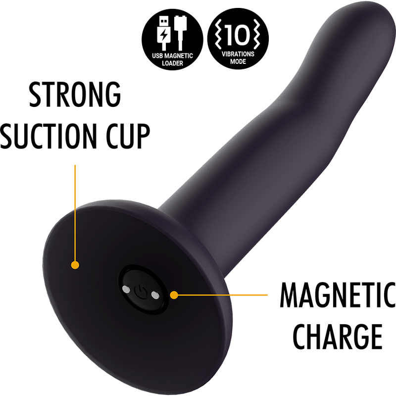 MYTHOLOGY - DUMAN MYSTIC DILDO M - WIBRATOR KOMPATYBILNY Z TECHNOLOGIĄ BEZPRZEWODOWĄ WATCHME