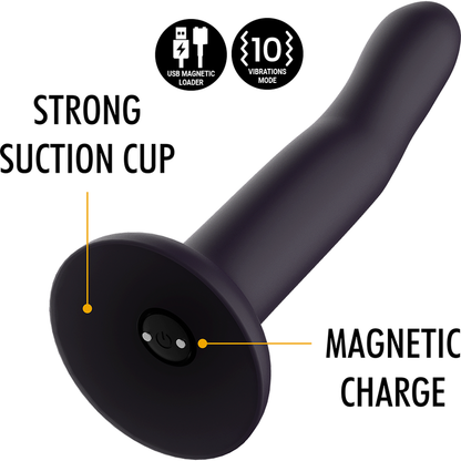 MYTHOLOGY - DUMAN MYSTIC DILDO L - WIBRATOR KOMPATYBILNY Z TECHNOLOGIĄ BEZPRZEWODOWĄ WATCHME