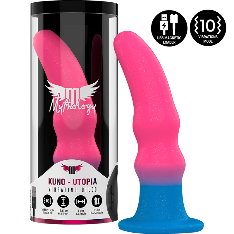 MYTHOLOGY - KUNO UTOPIA DILDO M - WIBRATOR KOMPATYBILNY Z TECHNOLOGIĄ BEZPRZEWODOWĄ WATCHME