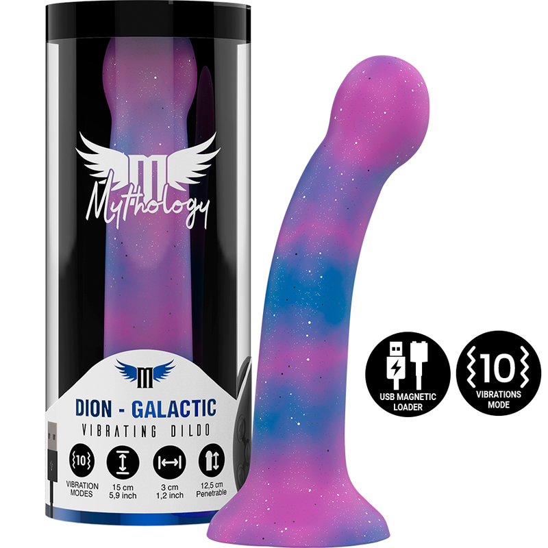 MYTHOLOGY - DION GALACTIC DILDO S - WIBRATOR WATCHME KOMPATYBILNY Z TECHNOLOGIĄ BEZPRZEWODOWĄ