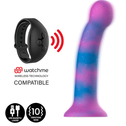 MYTHOLOGY - DION GALACTIC DILDO S - WIBRATOR WATCHME KOMPATYBILNY Z TECHNOLOGIĄ BEZPRZEWODOWĄ