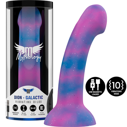MYTHOLOGY - DION GALACTIC DILDO M - WIBRATOR WATCHME KOMPATYBILNY Z TECHNOLOGIĄ BEZPRZEWODOWĄ