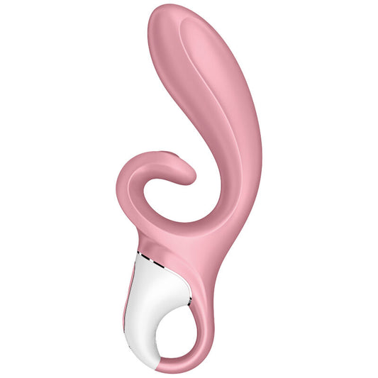 SATISFYER - APLIKACJA WIBRATORA HUG ME RABBIT RÓŻOWA