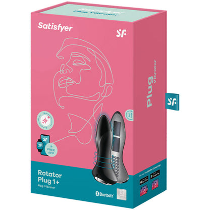SATISFYER - WTYCZKA ROTATOR 1+ WIBRACYJNA APLIKACJA CZERWONA