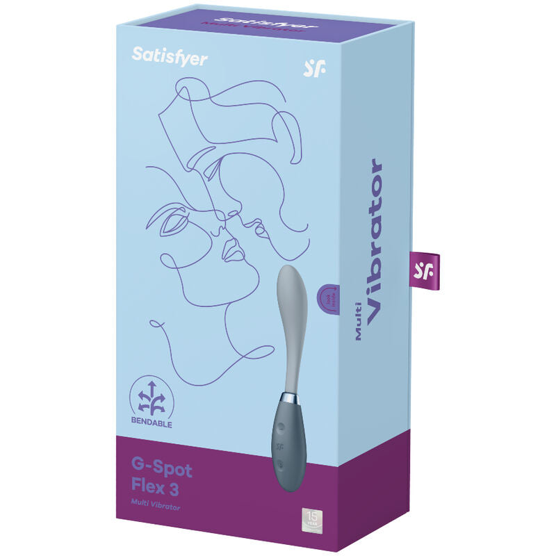 SATISFYER - G-SPOT FLEX 3 MULTI WIBRATOR SZARY