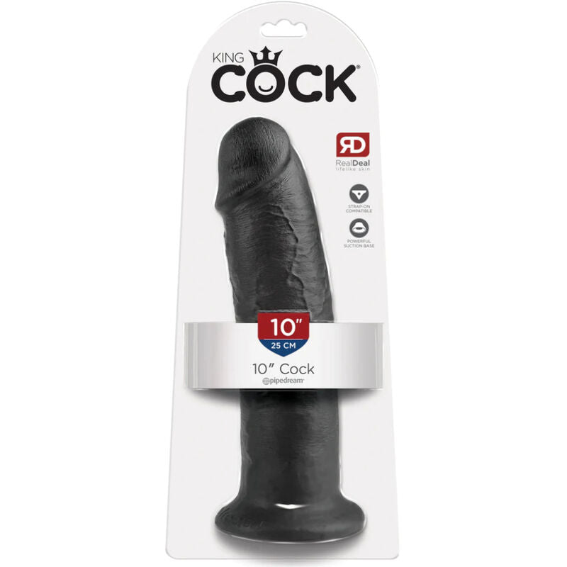 KING COCK - 10 DILDO CZARNY 25 CM
