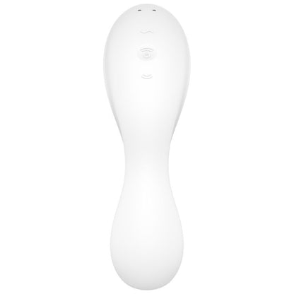 SATISFYER - CURVY TRINITY 5 STYMULATOR IMPULSÓW POWIETRZA I WIBRATOR APLIKACJA BIAŁY