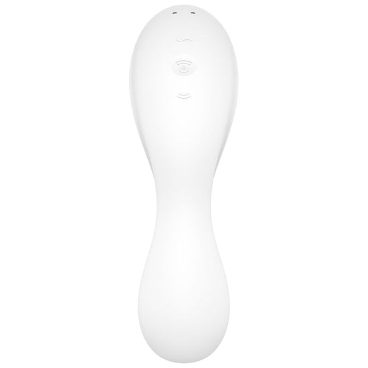 SATISFYER - CURVY TRINITY 5 STYMULATOR IMPULSÓW POWIETRZA I WIBRATOR APLIKACJA BIAŁY