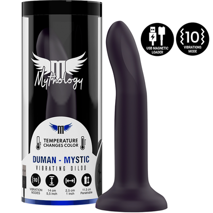 MYTHOLOGY DUMAN MYSTIC DILDO S - WIBRATOR WATCHME KOMPATYBILNY Z TECHNOLOGIĄ BEZPRZEWODOWĄ