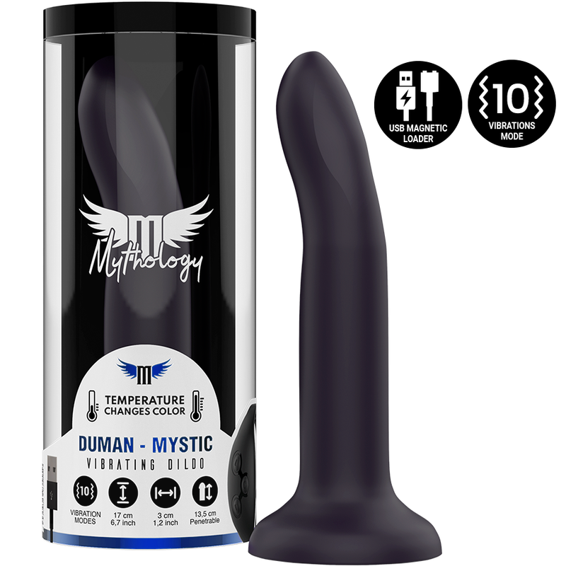 MYTHOLOGY - DUMAN MYSTIC DILDO M - WIBRATOR KOMPATYBILNY Z TECHNOLOGIĄ BEZPRZEWODOWĄ WATCHME